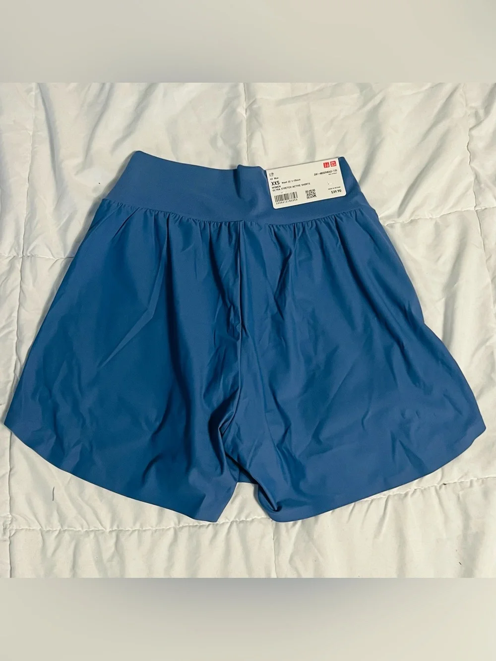 NWT Uniqlo AIRism xxs light blue ultra stretch active shorts
